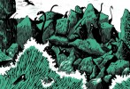 Les Derniers dinosaures, Donatien Mary & Didier de Calan, planche pages 54-55 Les Derniers dinosaures, Donatien Mary & Didier de Calan, planche pages 54-55