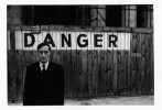 Danger - Portrait of William S Burroughs in front of the Théâtre Odeon, 1959. Photo by Brion Gysin Portrait de William S. Burroughs devant le Théâtre Odeon, 1959 © Brion Gysin
