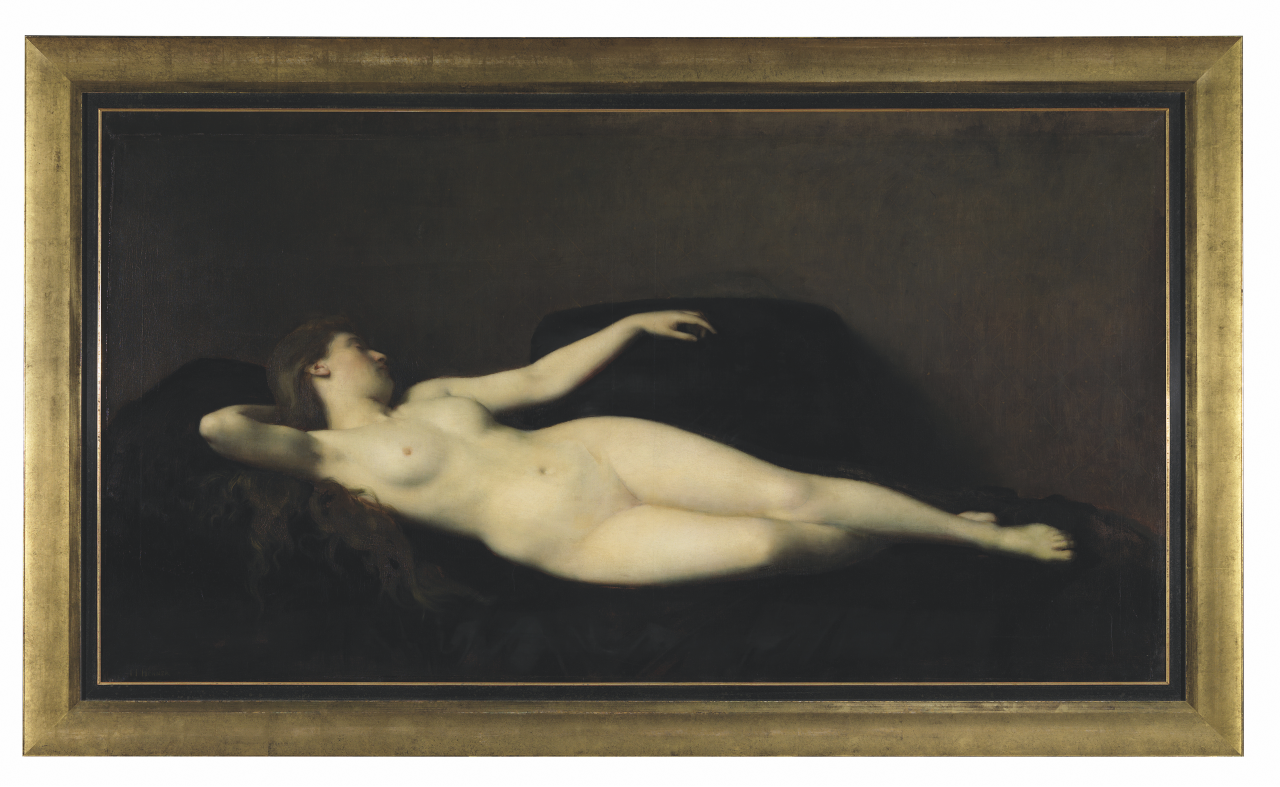 Femme au divan noir de Jean-Jacques Henner