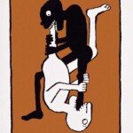 Tomi Ungerer „Black Power / White Power“, 1967, Offsetdruck, Collection Musée Tomi Ungerer – Centre international de l'Illustration Strasbourg, Copyright © Tomi Ungerer / Diogenes Verlag AG Zürich, Foto: Musées de la Ville de Strasbourg, M. Bernhart