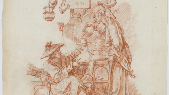 BOUCHER, Le Feu, sanguine, vers 1740 © The Metropolitan Museum of Art, New-York