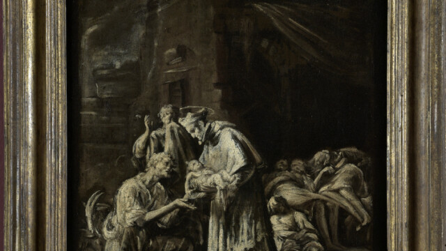 Orazio Borgianni, Saint Charles Borromée visitant les pestiférés