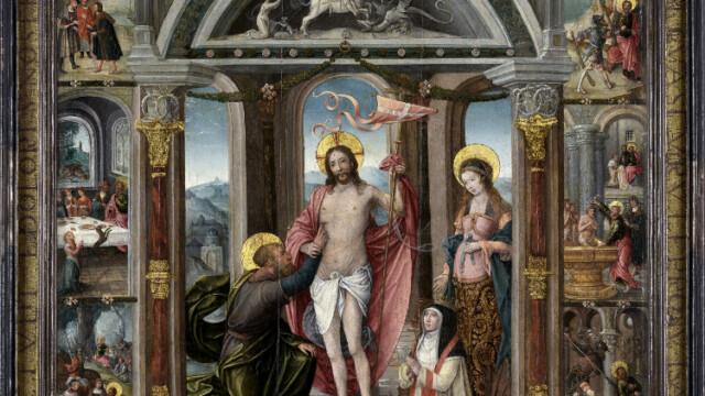 Anonyme flamand (école de Bruges ou de Nord de la France), Retable de l’Incrédulité de Saint Thomas