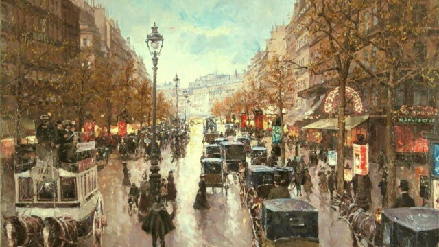 Trafic dense sur le Boulevard Montmartre