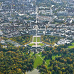 Château, vu sur la ville éventail © KTG Karlsruhe Tourismus