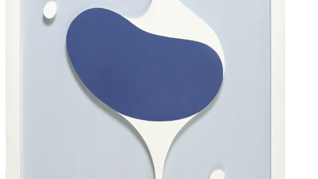 JEAN ARP, VASE, AMPHORE ENCEINTE, 1953
Bois peint, 120 x 95 cm
Collection privée c/o Di Donna Galleries, New York 
© 2020, ProLitteris, Zurich