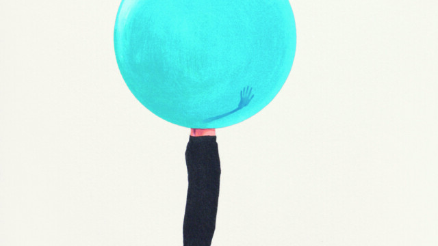 Ballon, 30 x 24cm, 2018, %l und Bleistift auf Papier(Eun Hui Lee)