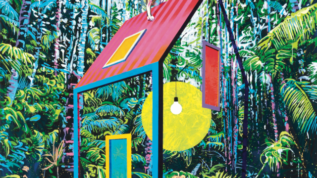 Die H+tte, 200 x 150cm, 2020, %l auf Leinwand(Chang Min Lee)