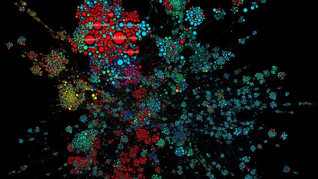 The Art Network 
Albert-László Barabási, Samuel P. Fraiberger, Alice Grishchenko, Magnus Resch, Christoph Riedl, Roberta Sinatra
2018
© BarabásiLab