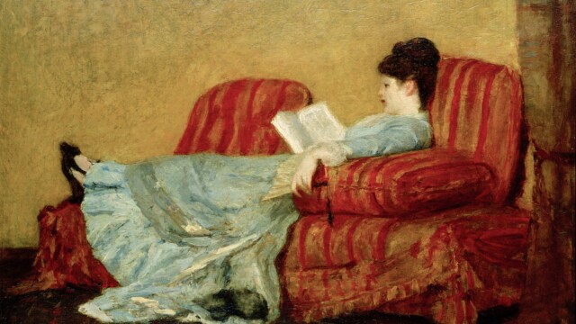 Close-up à la Fondation Beyeler, Young Lady Reading 1878, LAC 190x300mm, © Marie Cassat
