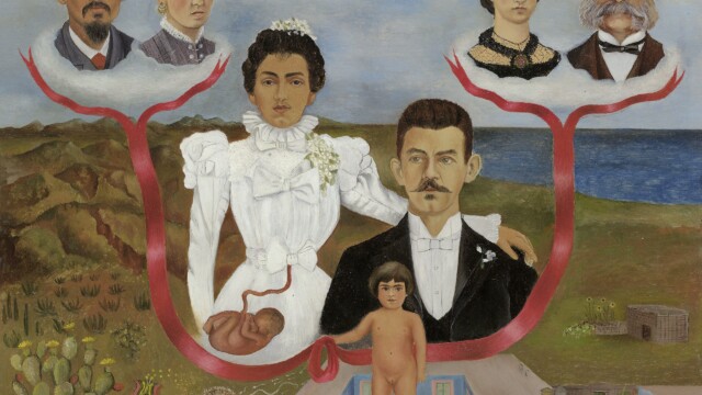 Close-up à la Fondation Beyeler, My Grandparents 1936, LAC 260x300mm, © Frida Kahlo