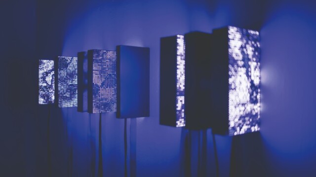 Daniel Canogar, Fulgurations, 2021, © Studio Daniel Canogar BioMedia ZKM