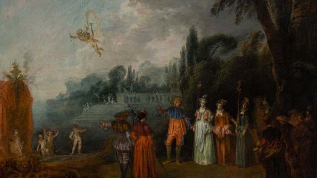 Jean-Antoine Watteau (1684–1721)
Die Einschiffung nach Kythera, ca. 1709–1710
Öl auf Leinwand
45,5 × 56 cm
Städel Museum, Frankfurt am Main, Gemeinsames Eigentum mit dem Städelschen Museums-Verein e.V.
Foto: Städel Museum, Frankfurt am Main