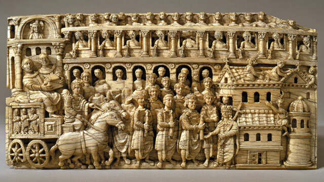 Metallbeschlag des Paulinus-Sarkophages aus dem 4. Jh. n. Chr., Museum am Dom, Trier