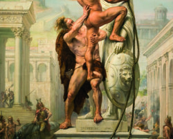 Joseph-Noël Sylvestre, Le Sac de Rome par les barbares en 410. 1890, Musée Paul Valéry, Sète