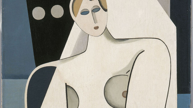 Marcelle Cahn, "Femme et voilier"