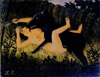 Henri Rousseau, La Belle et la Bête, vers ca. 1908,
Staatliche Museen zu Berlin, Nationalgalerie, Sammlung
Scharf-Gerstenberg