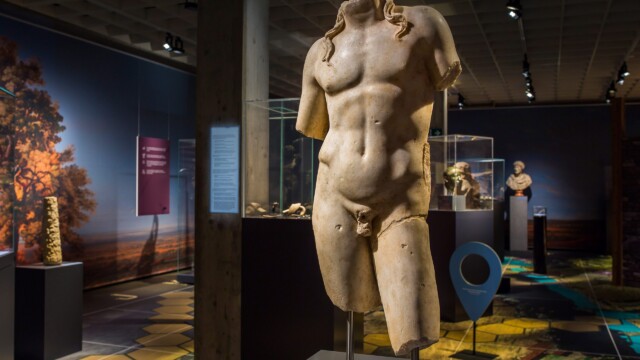 Vue de l’exposition Ausstellungsansicht © Ruedi Habegger, Antikenmuseum Basel und Sammlung Ludwig