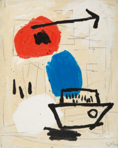 Gast Michels, Vaisseau, 1994, Acrylic on canvas, 50 x 40 cm (c) Gast Michels Estate