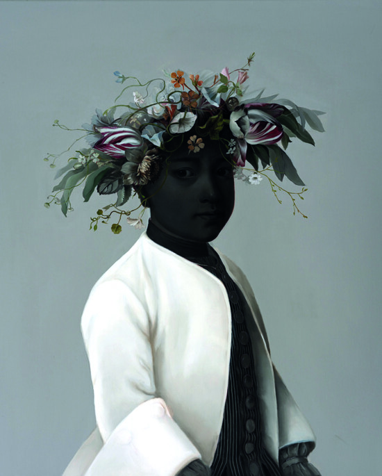 Mary A. Waters, A Boy with Flowers, 2023