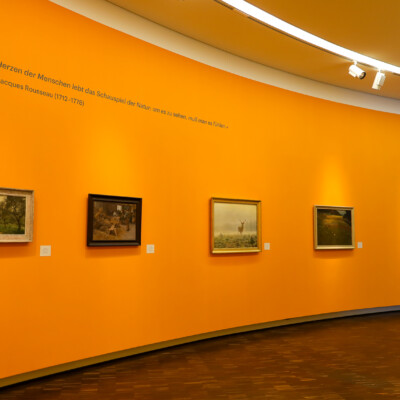 Ausstellungsansicht „Heilende Kunst. Wege zu einem besseren Leben“. C. Grötzinger Malerkolonie, Städtische Galerie Karlsruhe © E. Mahfoudhi