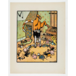 Raymond de la Nézière, Les Fables de La Fontaine (Le Chat et le vieux rat), Bibliothèque Alsatique du Crédit Mutuel. Photo : M.Bertola / Musées de Strasbourg.