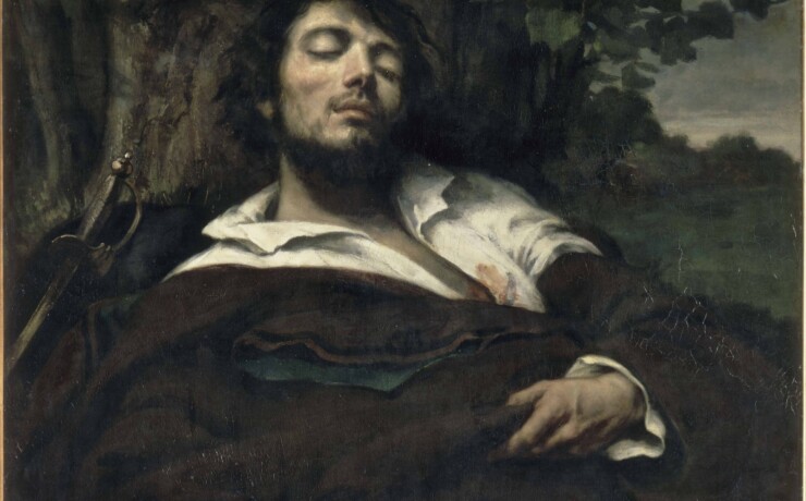 Gustave Courbet, L’homme blessé, entre 1844 et 1854, Paris, Musée d’Orsay
© Grand Palais Rmn (musée d'Orsay) / Hervé Lewandowski