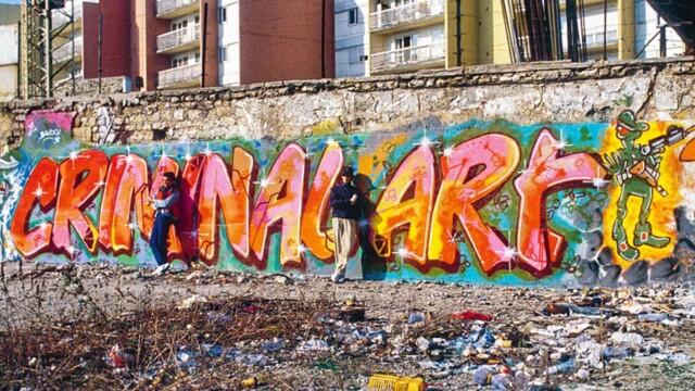 Criminal Art Bando, Doc, Blitz, Criminal Art, Stalingrad, Paris, 1984, Foto © Claude Abron