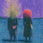 Blutch, Variante für das Plakat des Films „Vorsicht Sehnsucht“, Reproduktion, 2009, Sammlung des Künstlers / Variante pour l’affiche du film « Les Herbes folles », reproduction, 2009, Collection de l’artiste, © Blutch