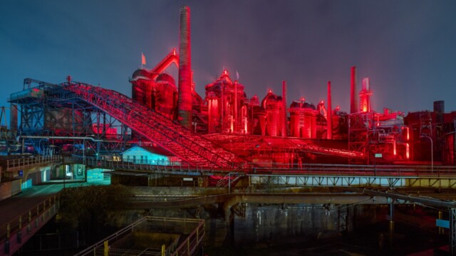 Das Weltkulturerbe Völklinger Hütte (WKE) wird am 09.03.2021 mit einer neuen LED Beleuchtung angestrahlt.
Foto: Oliver Dietze
--
Veroeffentlichung nur nach vorheriger Honorar-Vereinbarung und mit Namensnennung.
Oliver Dietze // +49-(0)177-9761996 // post@oliverdietze.de // USt-ID DE262797891