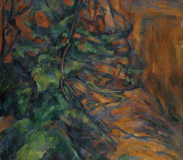Paul Cezanne (1839-1906). "Rochers et branches à Bibémus". Musée des Beaux-Arts de la Ville de Paris, Petit Palais.