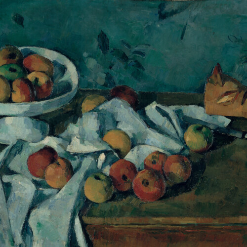 Paul Cézanne
Stillleben mit Obstschale, Äpfeln und Brot, 1879/80, Winterthur, Sammlung Oskar Reinhart „Am Römerholz“
