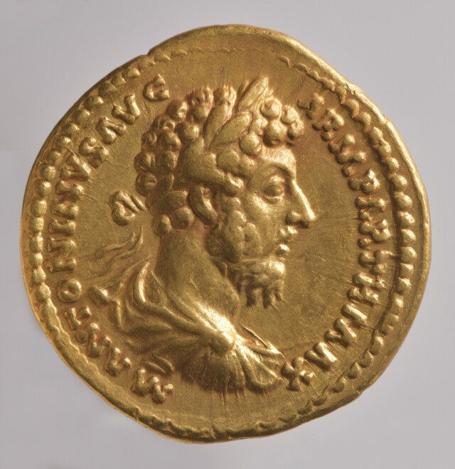 Goldmünze Marc Aurel, © GDKE/Rheinisches Landesmuseum Trier, Thomas
Zühmer