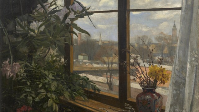Eva Stort, Vue depuis la fenêtre (Schöneberg), 1890, huile sur toile, 83 x 110 cm, Sammlung David Ragusa, photo: Achim Kukulies, Düsseldorf