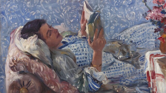 Lovis Corinth, Femme lisant, 1911, huile sur toile, 45 x 70 cm, collection privée, photo: Ketterer Kunst GmbH & Co. KG