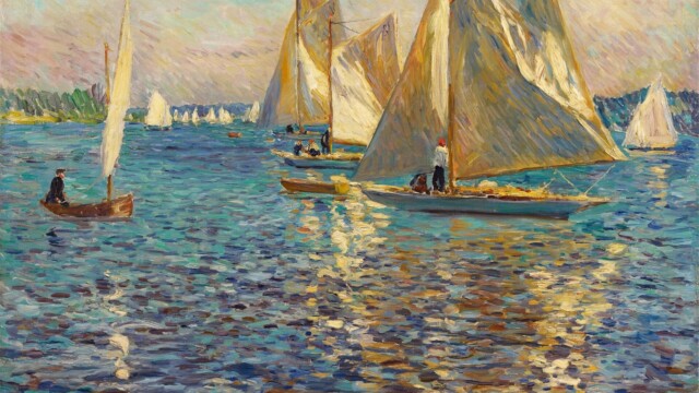 Philipp Franck, Wannsee, 1915, huile sur toile, 81.0 x 89.3 cm, collection privée, Frankfurt a. M., photo: Kunsthaus Lempertz, Fuis Photographie, Cologne