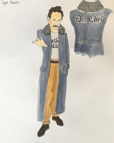 Croquis de costume Kostüm - Skizze von Sabine Schlemmer