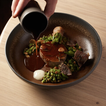 Agneau français confit - Plat du restaurant Le Feuillage © Lucas Muller