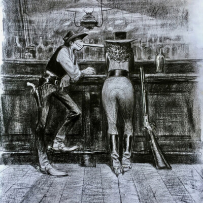 © Christophe Blain, «Noël à New York», Original Coverillustration für Le Journal Spirou N°4260–4261, 2019
Dupuis, Marcinelle, 2019
Courtesy Galerie Barbier, Paris