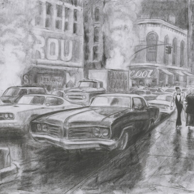 © Christophe Blain, «Noël à New York», Original Coverillustration für Le Journal Spirou N°4260–4261, 2019
Dupuis, Marcinelle, 2019
Courtesy Galerie Barbier, Paris