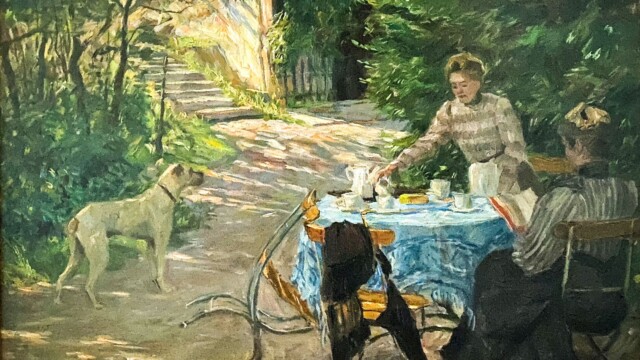 Philipp Klein, Nachmittagskaffee im Freien, 1902 © Barbara Hofkamp