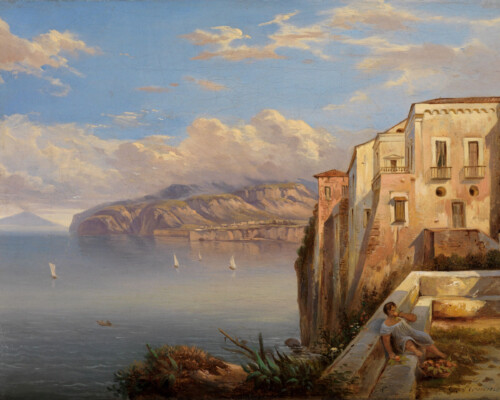 Carl Ludwig Frommel, Das Haus des Tasso in Sorrent, 1849, Staatliche Kunsthalle Karlsruhe