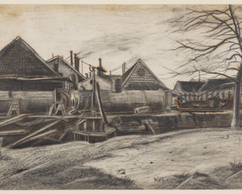 Vincent van Gogh, Fabrik in Den Haag, 1882, Staatliche Kunsthalle Karlsruhe