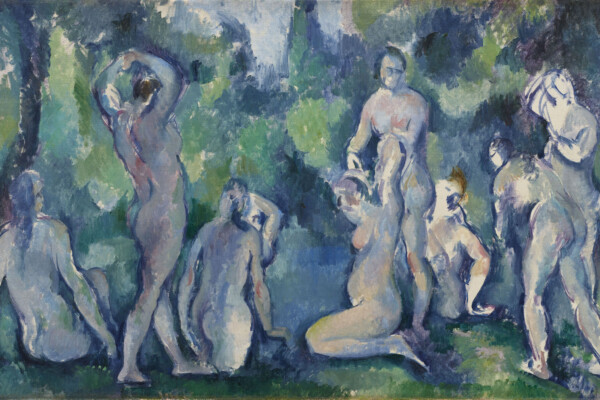 Paul Cezanne
Groupe de baigneuses, ca. 1895
Huile sur toile, 47 x 77 cm Ordrupgaard, Copenhague Photo: Anders Sune Berg