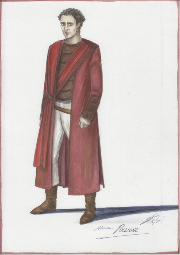 Maquettes de costume de Giovanna Fiorentini - Pollione