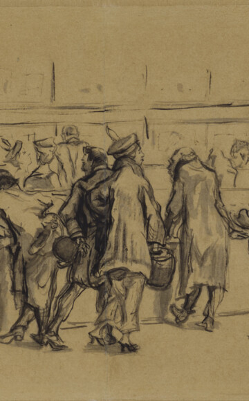 Max Slevogt, Graphisches Kabinett, um 1920. Foto: Tom Gundelwein