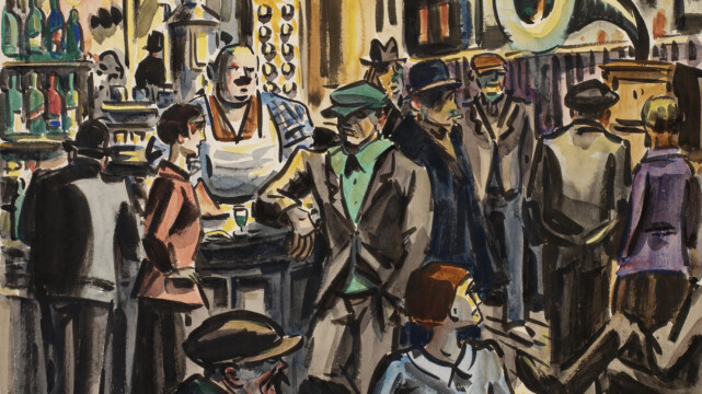 Le Petit café
1925, aquarelle sur papier, collection privée © Adagp, Paris 2026 / cliché Dries Van den Brande