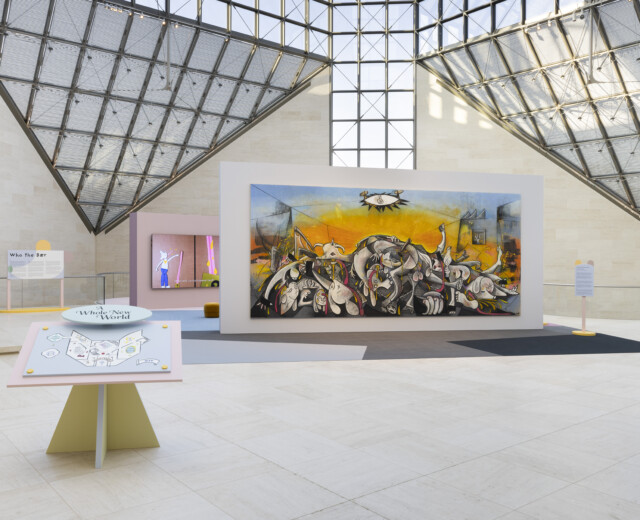 Vue d’exposition Installationsansich Simon Fujiwara: A Whole New World. Courtesy de l’artiste Courtesy des Künstlers. Photo : Andrea Rossetti © Mudam Luxembourg