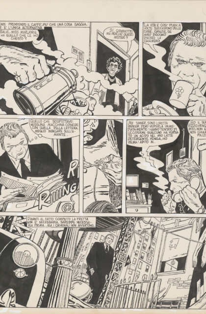 © José Muñoz, «Alack Sinner: L’affaire
Webster», Szenario von Carlos Sampayo,
1975, Les Romans (A SUIVRE), Paris, 1983