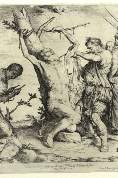 Jusepe de Ribera, Das Martyrium des Heiligen Bartholomäus, 1624, Kunstmuseum Karlsruhe, Siegelsche Sammlung